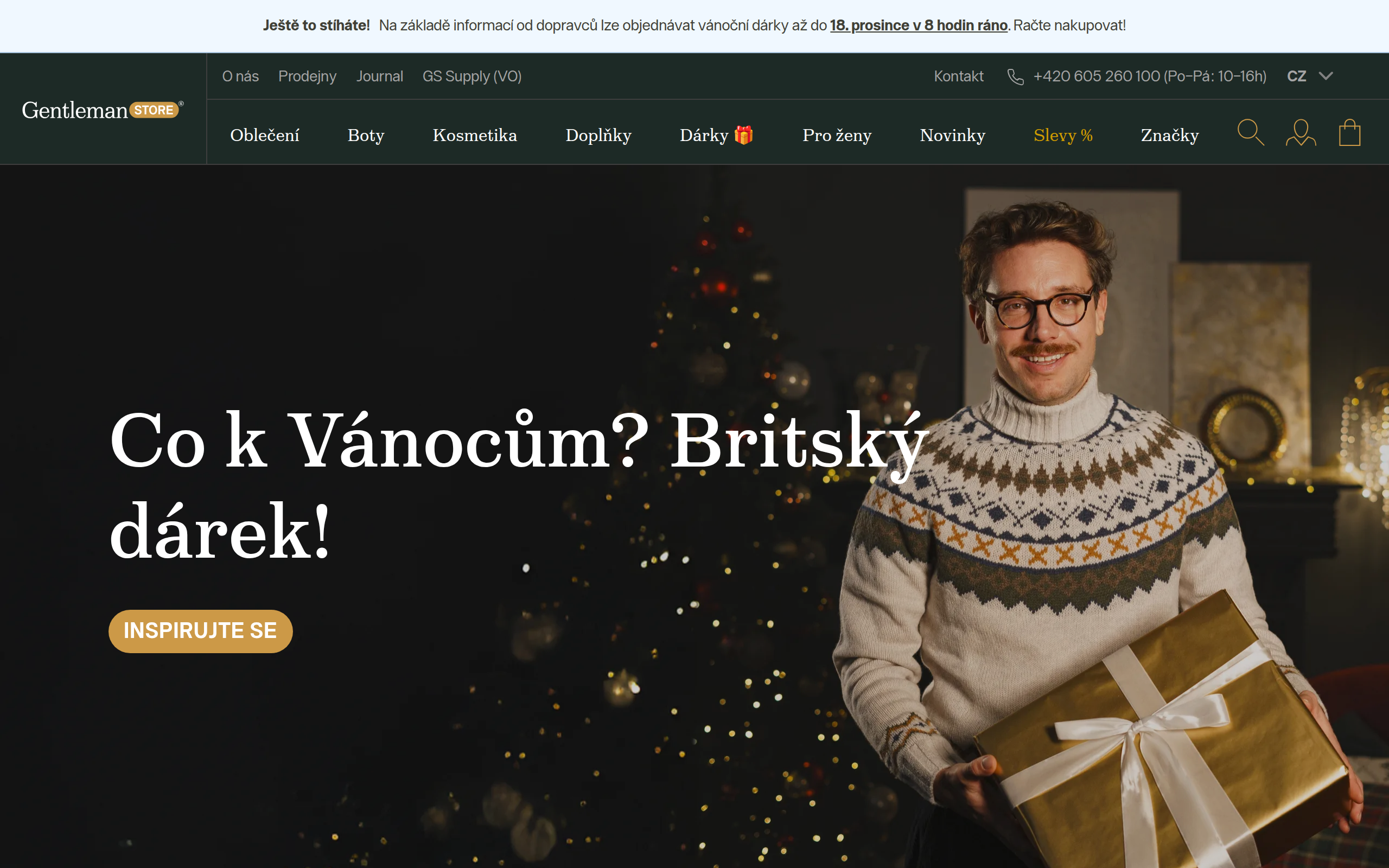 Gentleman Store - e-shop postavený na Simplia