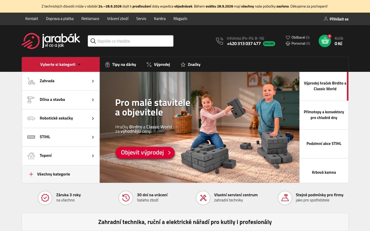 Ukázka e-shopu Jarabák
