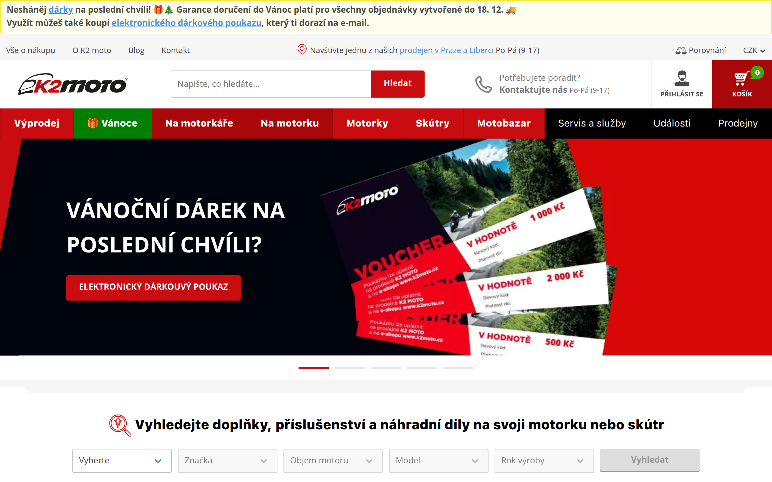 K2 Moto - e-shop postavený na Simplia