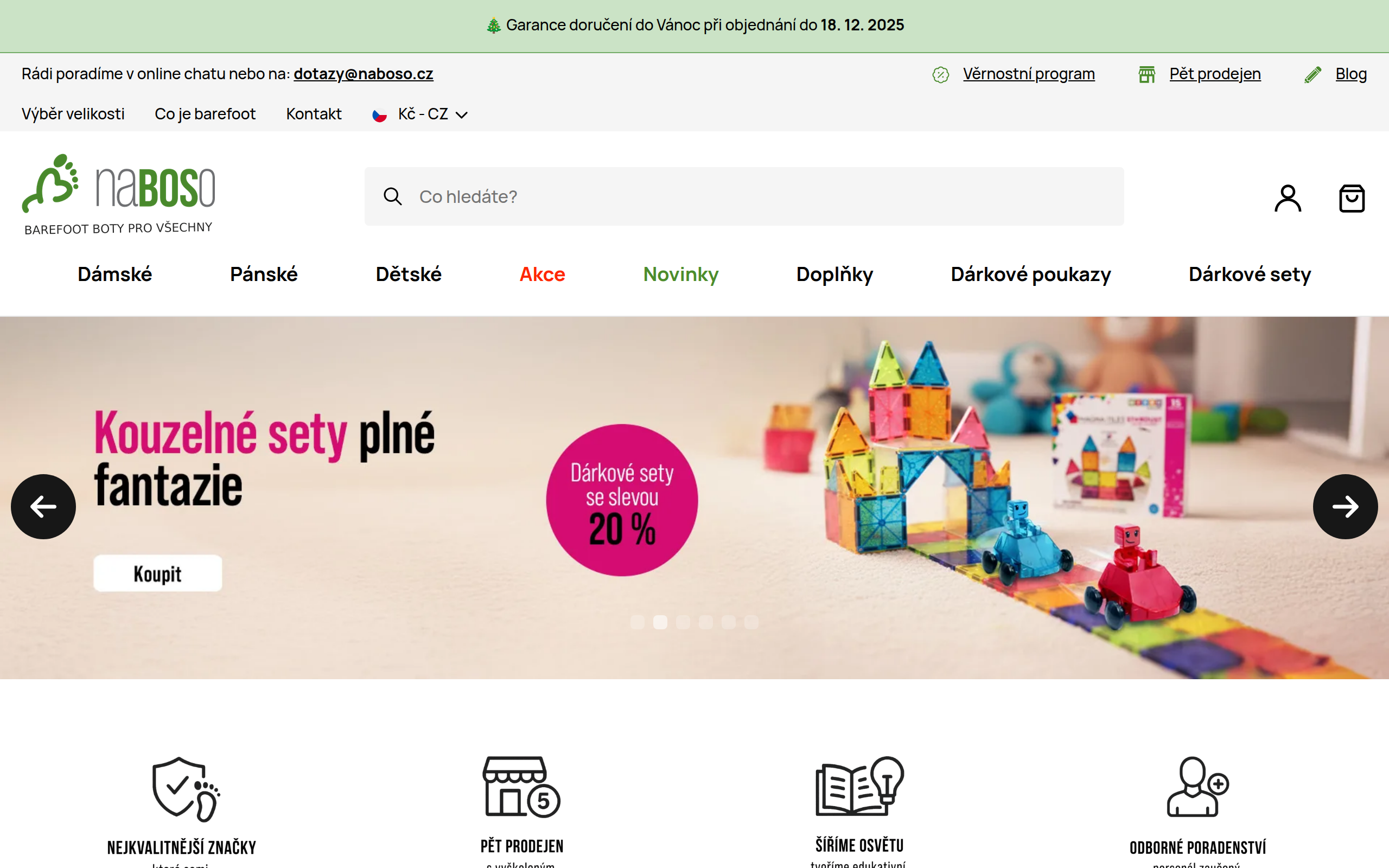 Naboso - e-shop postavený na Simplia