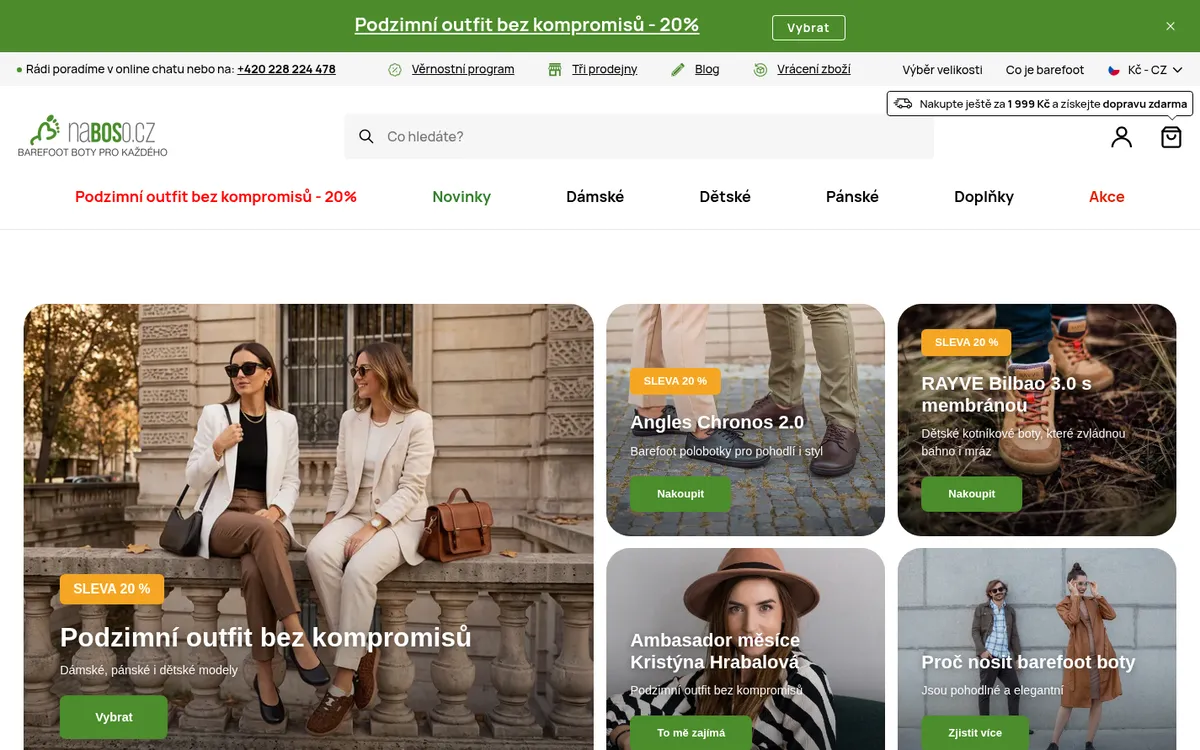 Ukázka e-shopu Naboso